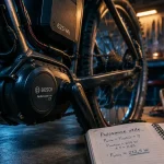 Vélo électrique puissant : moteur et puissance utile, atelier garage